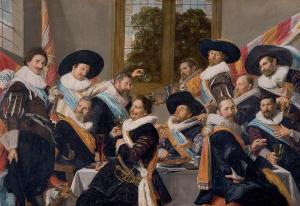 Banquet of the officers of the Calivermen Civic Guard, Hals