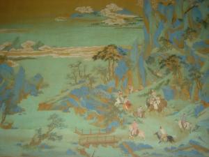 Travesía del Emperador Xuanzong a Sichuan, Qiu Ying