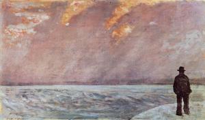 Sunset at Sea, Giovanni Fattori