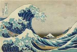 La gran ola de Kanagawa, Hokusai