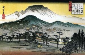 Evening bell at Mii Temple, Utagawa Hiroshige
