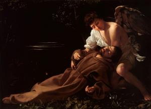 Francis of Assisi in Ecstasy, Caravaggio