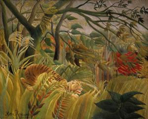 Tigre en una tormenta tropical, Henri Rousseau
