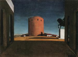 La torre roja, Giorgio de Chirico