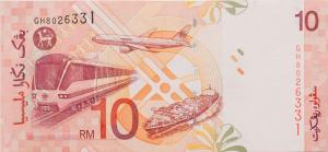 10 ringgit Malaysian banknote