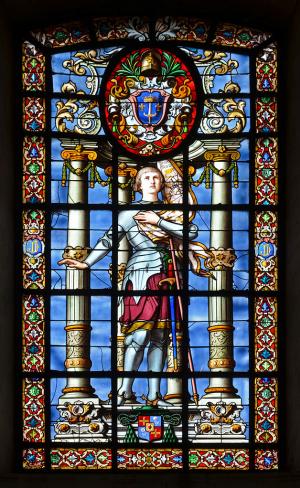 Stained glass window from La Rochelle Cathedral
