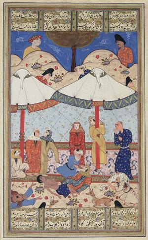 The fainting of Laylah and Majnun