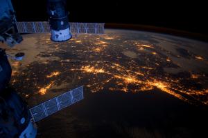 U.S. Eastern Seaboard at Night from the ISS