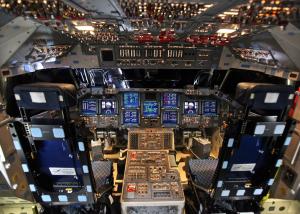Panel de control del transbordador espacial Endeavour