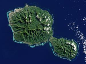 Polinesia Francesa desde el espacio