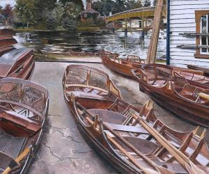 Turk’s Boatyard Cookham, Stanley Spencer