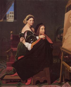 Rafael y la Fornarina, Dominique Ingres