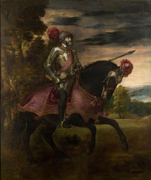 Carlos V a caballo en Mühlberg, Tiziano