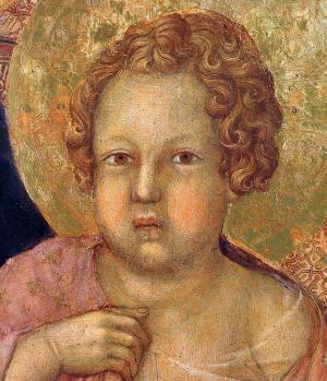 Maestà, detalle, Duccio