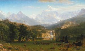 Montañas Rocosas, Punta de Lander, Albert Bierstadt