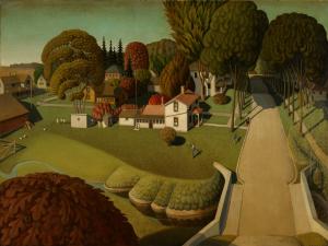 The Birthplace of Herbert Hoover, Grant Wood