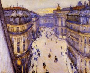 Rue Halévy, From the 6th Floor, Gustave Caillebotte