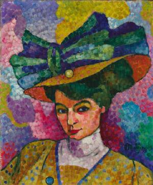 Mujer con sombrero, Jean Metzinger