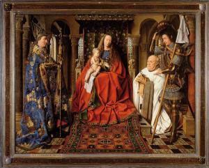 Virgin and Child with Canon van der Paele, Jan van Eyck