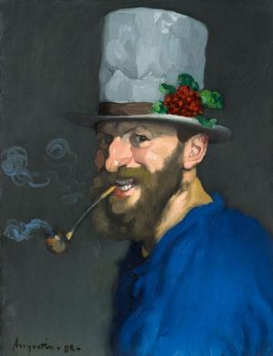 Self-Portrait with Pipe, Louis Anquetin