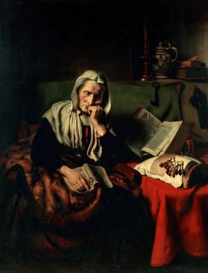 Old Woman Dozing, Nicolaes Maes